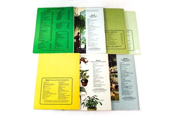 Lot of 7 Vintage Sunset Books Gardening & Landscaping Guide Books Lane Books