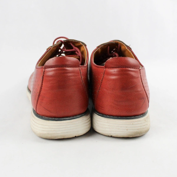 Members Only Grand-02 Men's Maroon Oxford Perforated Casual Dress Shoes Size 11