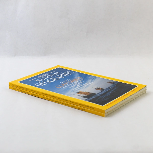 Lot of 2 Vintage 1992 National Geographic Magazines - Jan & Mar Issues