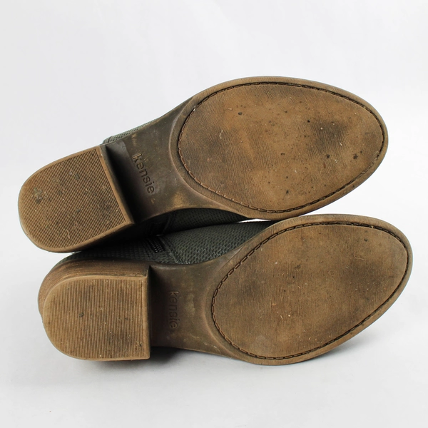 Kensie Women's Gerona Gray Perforated Ankle Boot Size 8