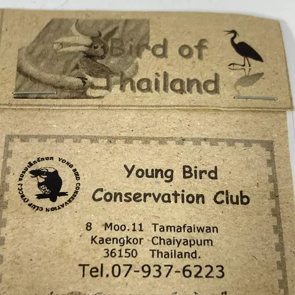 Young Bird Conservation Club Black Headed Munia Pin from Thailand - New!