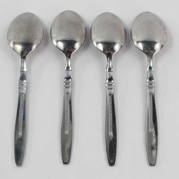Reed & Barton Heritage Mint 4-Piece Stainless Steel Teaspoon Set - Pre-Owned
