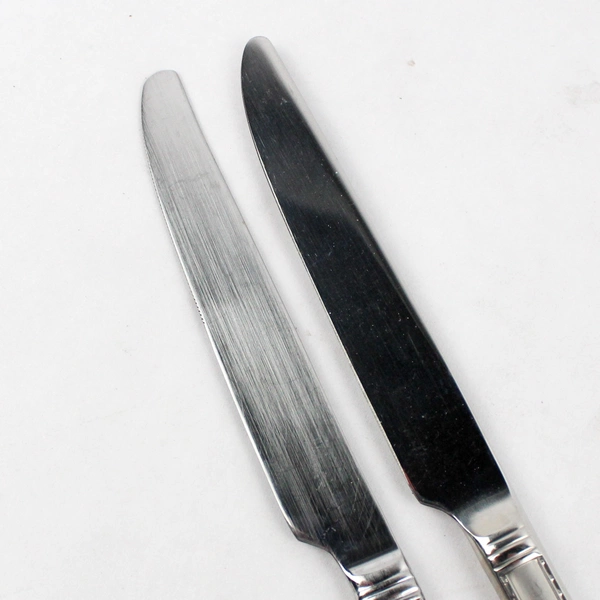 Set of 7 Reed & Barton Berkshire Matte Stainless Steel Dinner Knives