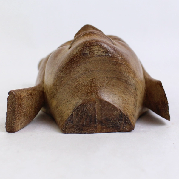 Vintage Hand Carved Wood Bust Woman Head 4.75"