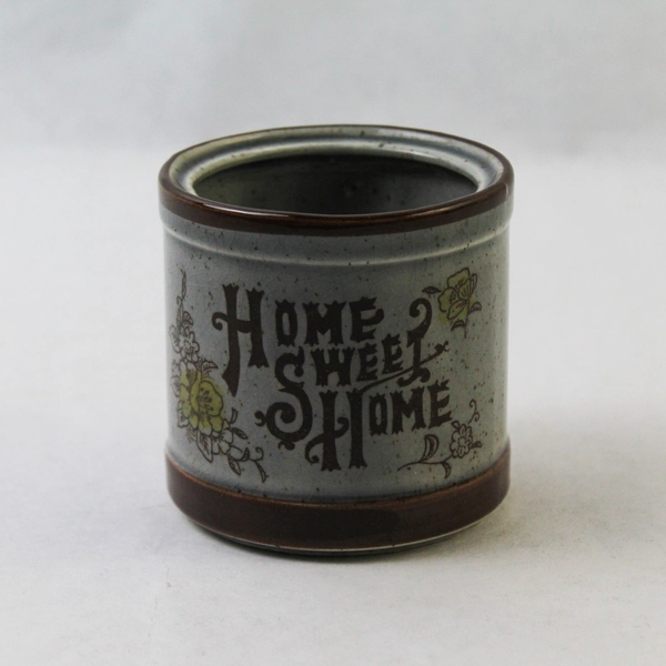 Otagiri Gray Ceramic Milk Jug Cookie Jar 3" Tall - No Lid Decor Piece