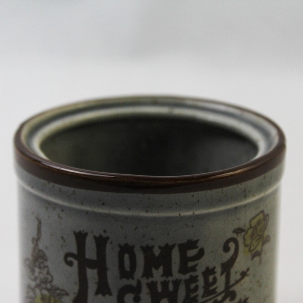 Otagiri Gray Ceramic Milk Jug Cookie Jar 3" Tall - No Lid Decor Piece