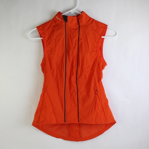Rapha Women's XXS Cycling Gilet Vest Orange Nylon Biking