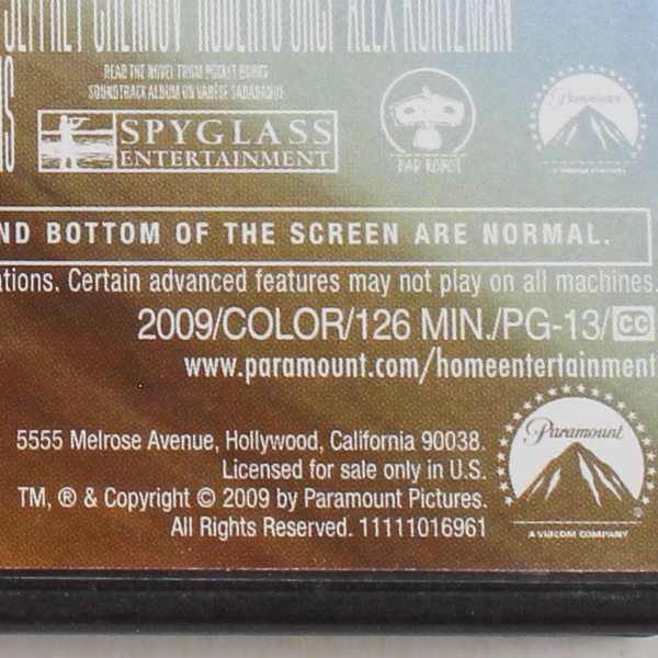 Star Trek DVD 2009 Chris Pine Paramount Pictures PG13