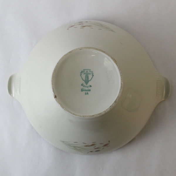 Vintage Spenzo Bavarla Gisela White Ceramic Lidded Serving Dish