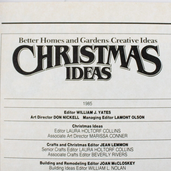Better Homes and Gardens Creative Ideas Magazine Christmas Ideas 1985 