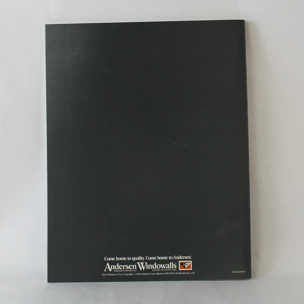Andersen Concept IV Sunspaces Vintage 1985 Paperback Home Design Book