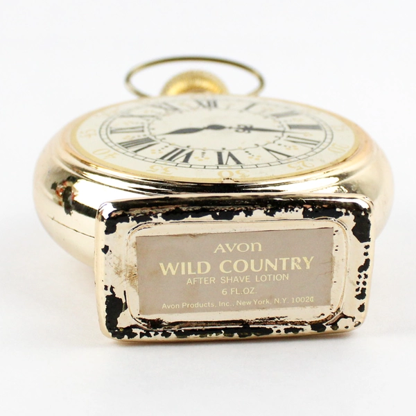 Vtg Avon Daylight Shaving Saving Time 6 Oz Empty After Shave Clock Bottle W/ Box