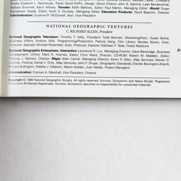 Lot of 2 Vintage National Geographic Magazines March & April 1998