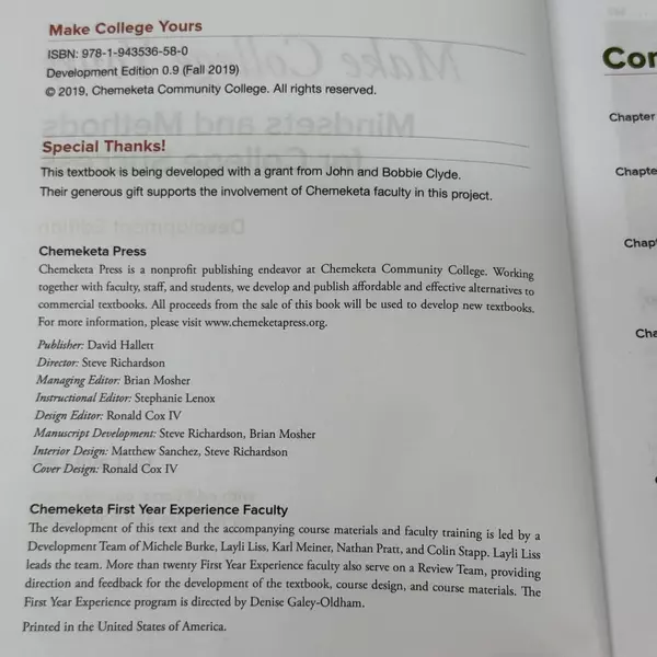 Make College Yours Ed 1 by Layli Liss 2019 Trade Paperback