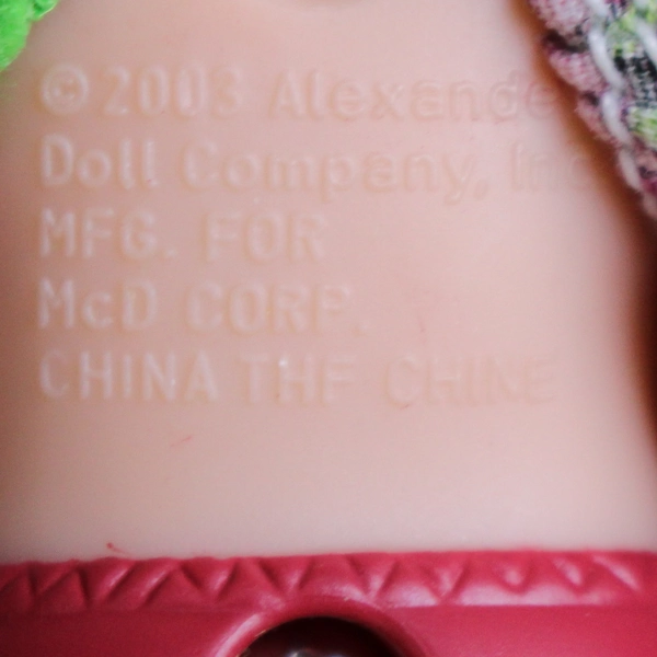 Lot Of 4 McDonald's Madame Alexander Miniature Dolls