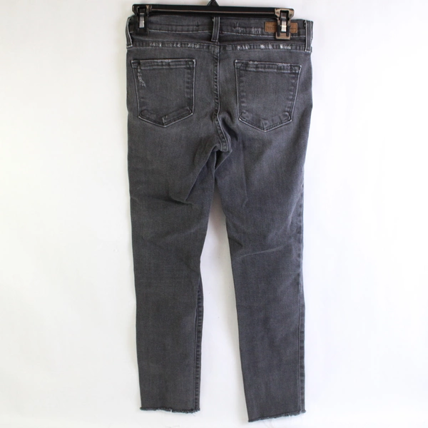 Angry Rabbit Gray Skinny Jeans Size 26/3 Raw Hem Distressed