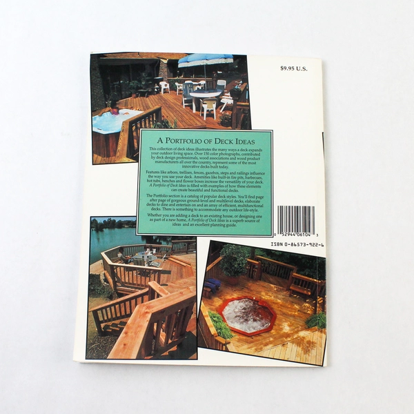 A Portfolio of Deck Ideas - Home How-To Institute 1993 Paperback