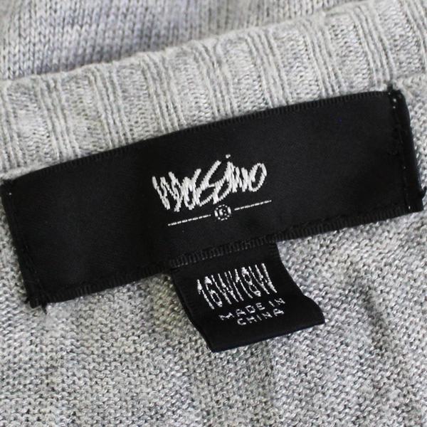 Mossimo Lightweight Knit Sweater Top Size 16W/18W Gray Floral