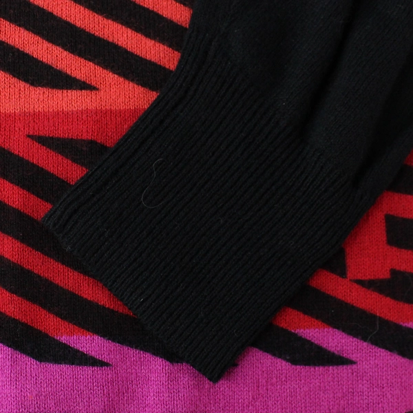 Worthington Women's Black Multicolor Block Stripe Sweater Size M - Pre-owned