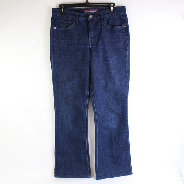 Gloria Vanderbilt Gabby Bootcut Dark Blue Denim Jeans Size 6 Average