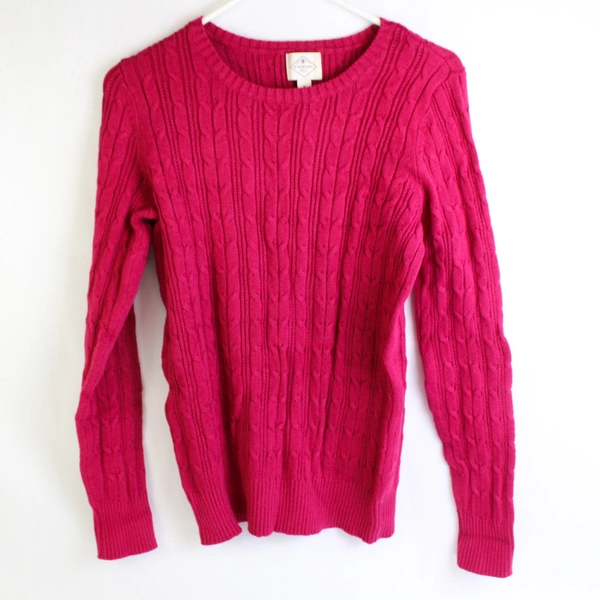 St Johns Bay Pink Pullover Sweater Women's Size Medium