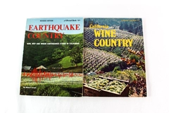 Lot of 2 Vintage California Sunset Travel Books - Wine & Earthquake Country