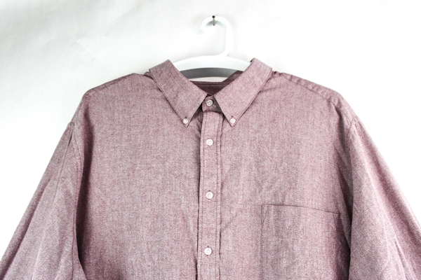 Kings' Court Men's Red Collar Long Sleeve Shirt Size Big 20 - Pre-Owned