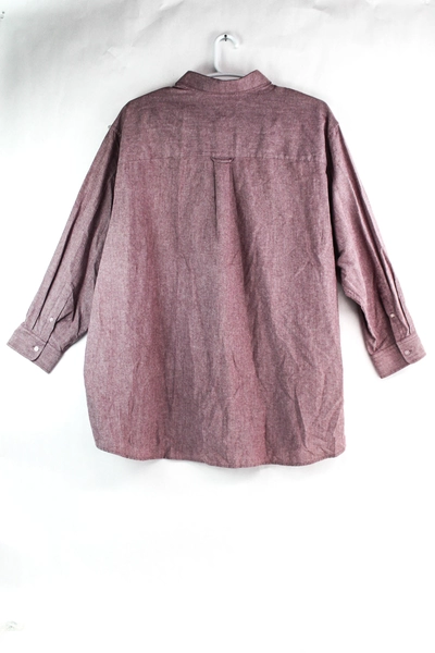 Kings' Court Men's Red Collar Long Sleeve Shirt Size Big 20 - Pre-Owned