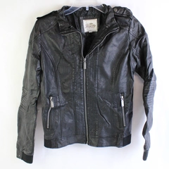 Royalty For Me Faux Leather Jacket Black Size Small