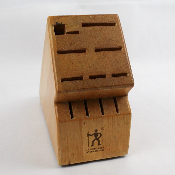JA Henckels 11 Slot Knife Block Wood Countertop Holder Empty