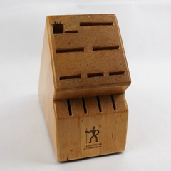 JA Henckels 11 Slot Knife Block Wood Countertop Holder Empty
