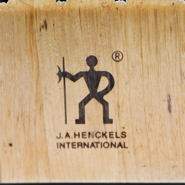 JA Henckels 11 Slot Knife Block Wood Countertop Holder Empty