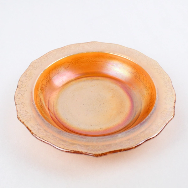 4 PC Set of Vintage Federal Glass Normandie Bouquet and Lattice Serveware