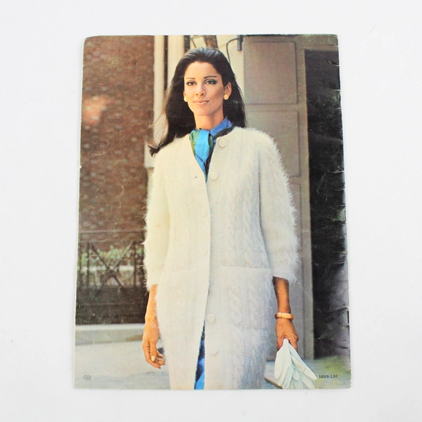 Vintage Knitting Pattern Book Cables and Raglans Bernat 1972 Paperback