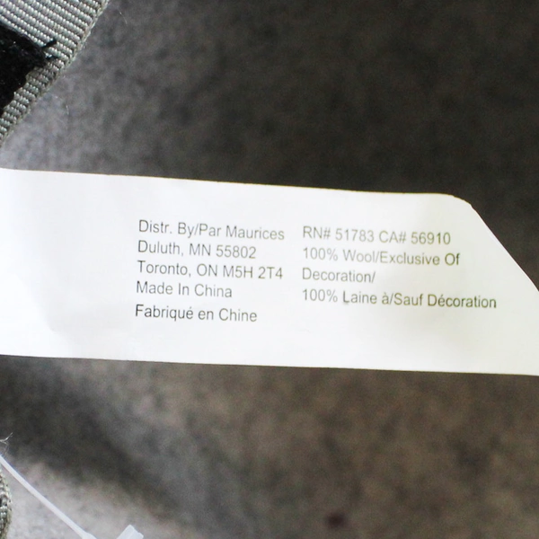 Maurices Gray Wool Hat Women's One Size