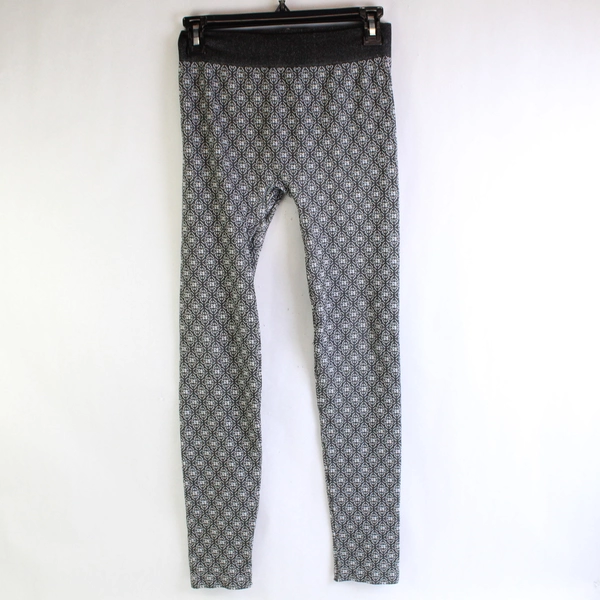 Connection 18 Women's L/XL Gray Pattern Leggings