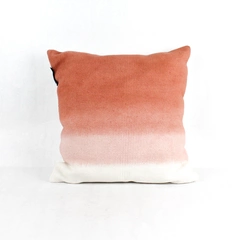 French Connection Home Orange Ombré Square Throw Pillow Cushion 17x16"