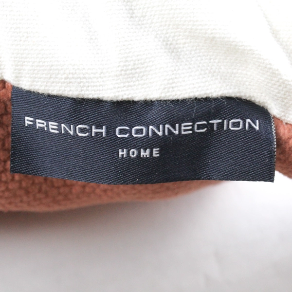 French Connection Home Orange Ombré Square Throw Pillow Cushion 17x16"