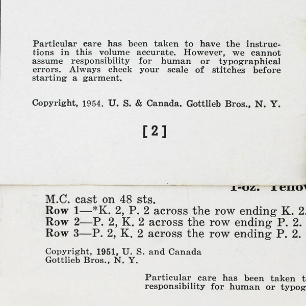 Lot Of 2 Jack Frost Knitting Pattern Books Volumes 54 & 58 1950s Paperback