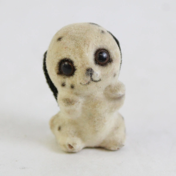 Vintage Josef Miniature Flocked Dalmatian Figurine 1.5 Inch