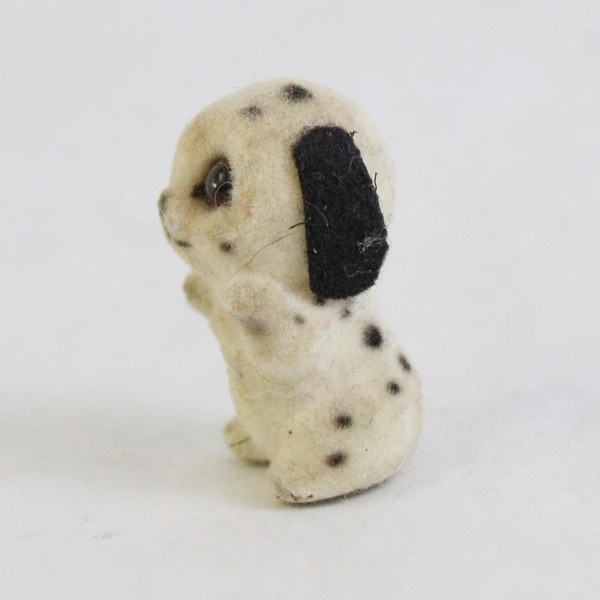 Vintage Josef Miniature Flocked Dalmatian Figurine 1.5 Inch