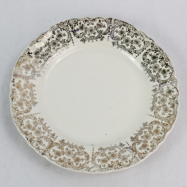 Set of 3 Vintage Homer Laughlin White Saucers A47N8 & L46N8 6.25"