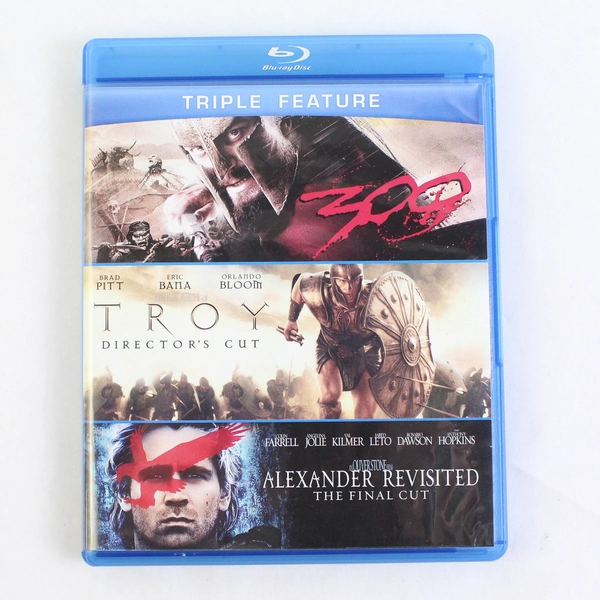 Troy, 300, Alexander Revisited Triple Feature Blu-Ray DVD