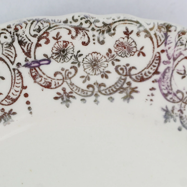 Set of 3 Vintage Homer Laughlin White Saucers A47N8 & L46N8 6.25"