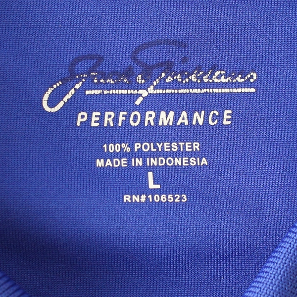 Jack Nicklaus Men's Purple Polo Shirt Size L 100% Polyester - Good Condition