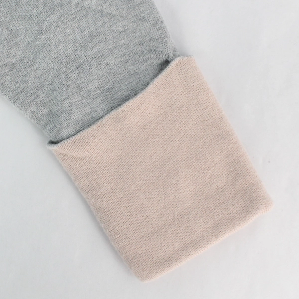 Dakini Gray Cotton Blend Sweater with Pink Lining Women's XS - Pre-owned