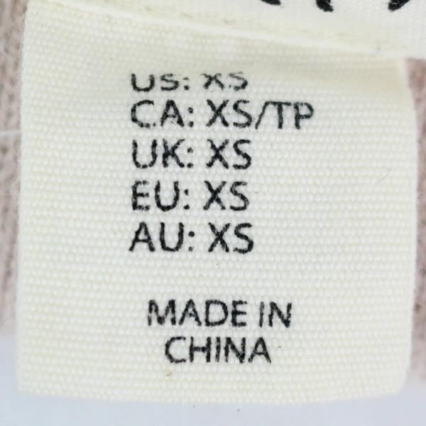 Dakini Gray Cotton Blend Sweater with Pink Lining Women's XS - Pre-owned