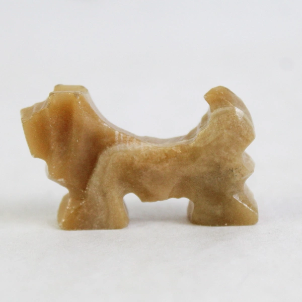 Hand Carved Onyx Spaniel Dog Figurine 1 Inch