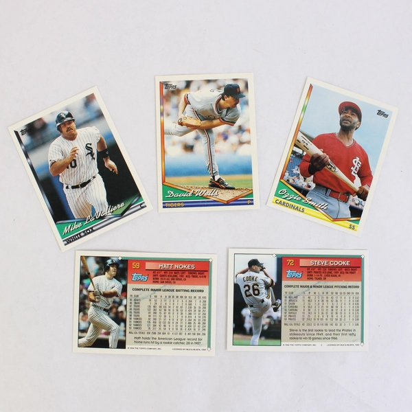 Lot of 46 Topps Baseball Cards 1994 Smith Walker Biggio Sanders Smith