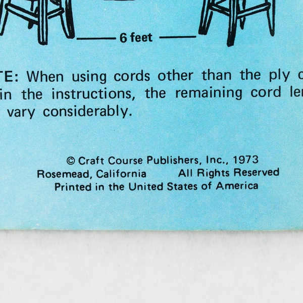 Macramé Hang Ups Book From Craft Course Publishers 1973 Paperback H-213